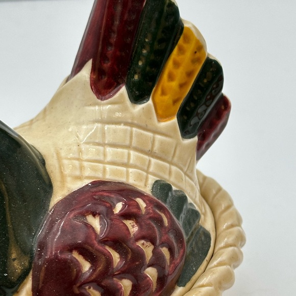 Metlox Poppytrail Rooster Hen On Nest - Picture 10 of 16